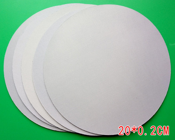 Selling white hot transfer round rubber mouse pad size 200 mm * 200 mm * 2 mm lasting computers and laptops mouse pad