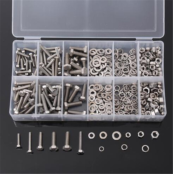 XNEMON 475pcs Metric Washers Nuts and Bolts Kit Hard Disk Screws Spacers Hex Set Nails Washer Assortment (M4,M5,M6)