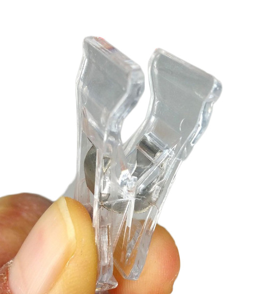 Clear POP Plastic Sign Price Tag Card Holder Paper Display Acrylic Price Tag Advertising Clips In Retail Store