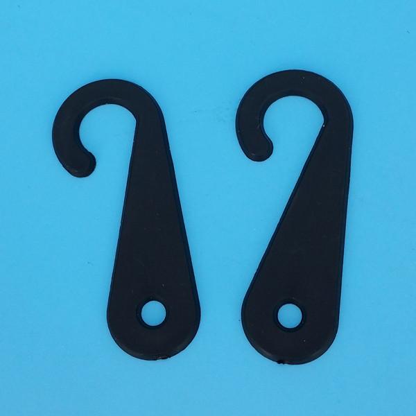 Plastic Products Package Accessories Display Clamp Clip Hook Holder In Black 48x19mm Hanging For Socks or Towers Etc. 100pcs