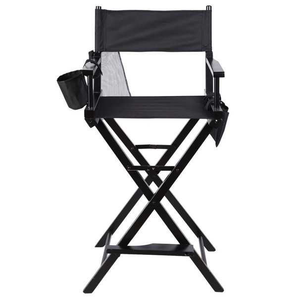 Professional Makeup Artist Directors Chair Wood Light Weight Foldable Black New