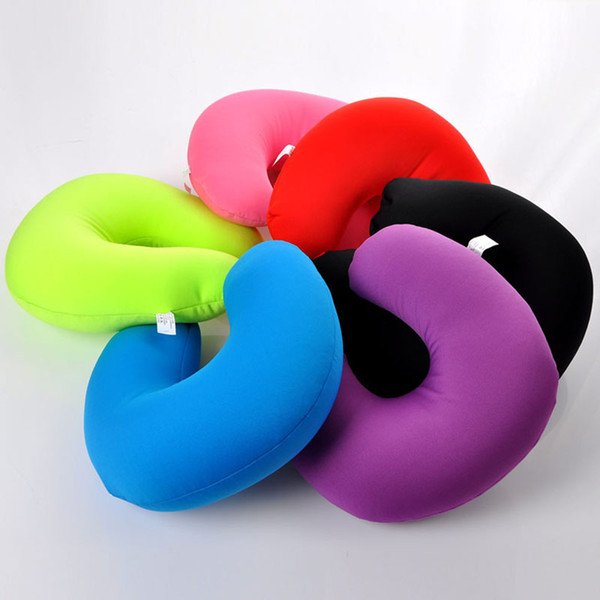 3 Color U Shaped Neck Pillow Micro Beads For Rest Airplane Car Travel Pillow Foam Pillow Bedding Set