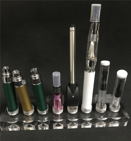 Display Clear Stands Shelf Holder Vape Car Rack Acrylic for Vaporizer Ego Evod Battery Atomizers Vapor Pen Electronic Cigarette