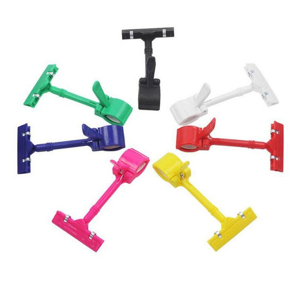 Colorful POP Sign Clip Advertising Tag Card Clip Label Price Tag Holder Price Talker Memo Clip Snap Clamps Display Rack