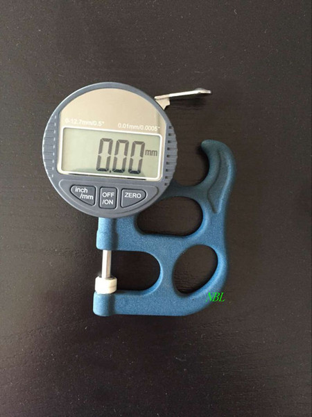 High Accuracy Electronic Micron Digital Thickness Gauge Meter 0-10mm 0.001mm Resolution Thickness Tester Paper Film