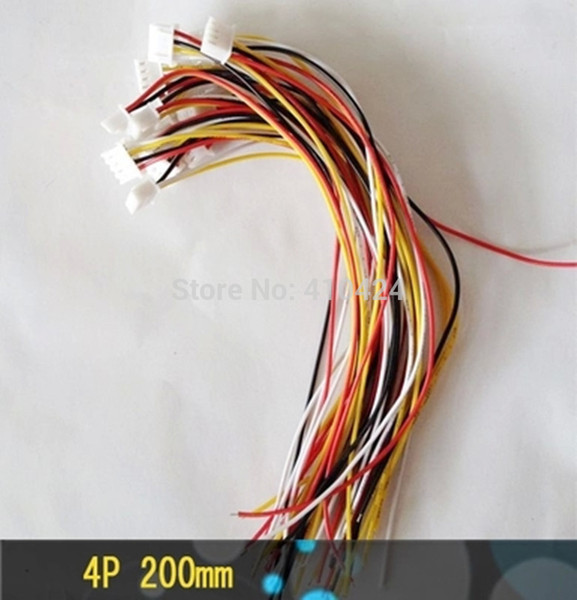 (50pcs/lot) 200mm 4P Single end leadwire connecting line single head wiring harness DIY Mini laser engraving order<$18no track