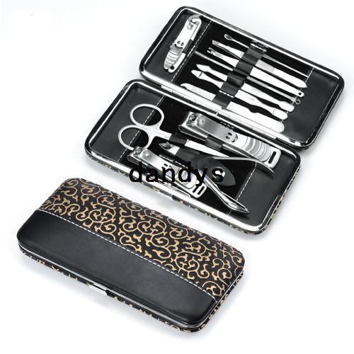 Free shipping manicure set all-round nail scissors manicure tool manicure kit 12pcs/set, nail care set wholesale