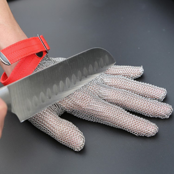 Stainless steel Ring mesh glove Hand protect Cut prevention gloves Machining Meat Glass Cutting processing Safe Labor protect Free shipping