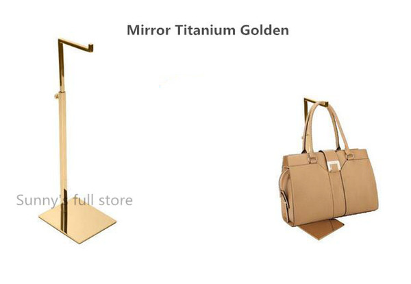 promotion wholesale Gold color hot sale metal stainless steel adjustable woman's bag handbag display stand holder racks S7-2