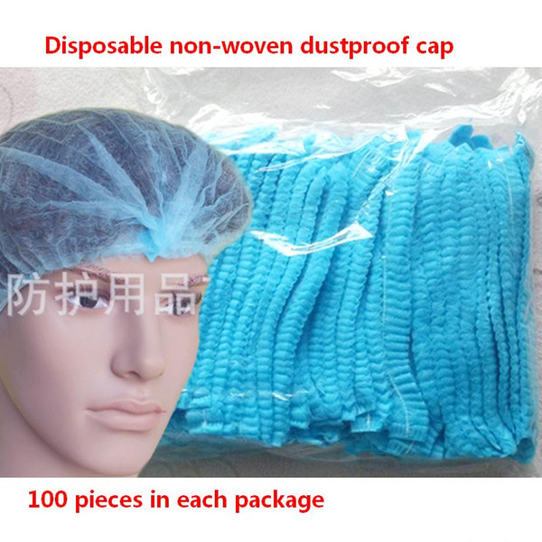 Disposable dust-proof cap Free shipping Strip Non-woven Food industry Medical Health industry Beauty salons Bioclean room Work Free shipping