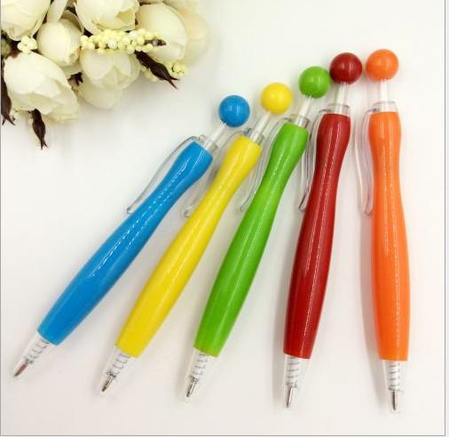 Ballpoint pen free shipping Advertising Customized Ball Head Human Ball Pen Gift Pen Jumping Ball Pen011