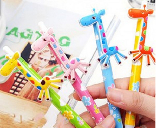 Ballpoint pen wholesaleCartoon Giraffe Ball Pen Children's Student Oil Writing Pen Pressing Signature Learning Stationery 053