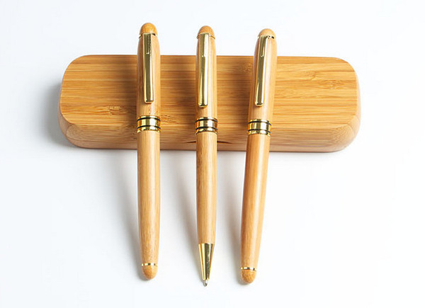 Ballpoint pen wholesale Factory Direct Natural Bamboo Pen Signature Pen Business Gift Jewelry students stationery 051