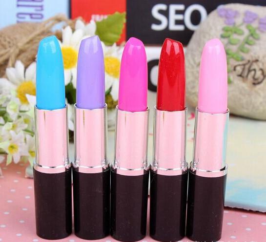 Best selling Ballpoint pen free shipping Cute lipstick ballpoint pen creative stationery learning office supplies 061