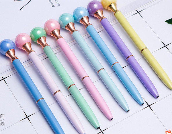 Ballpoint pen wholesale free shipping 100pcs\ Swirl the pearl metal ball pen business gift pen 065