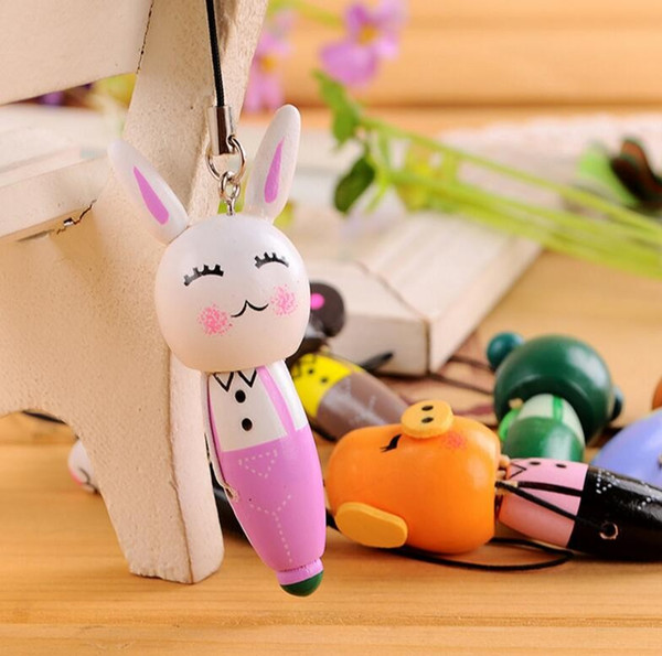 30pcs/Lot Wood Ballpoint pen Animal Portable ballpen Novelty wedding gift caneta Stationary office material school supplies