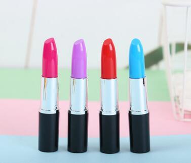 Free Shipping Wholesale Price Directly Creative Stationery Cartoon Lipstick 9.9cm 0.5mm 240pcs/lot Ballpoint Pen BP286