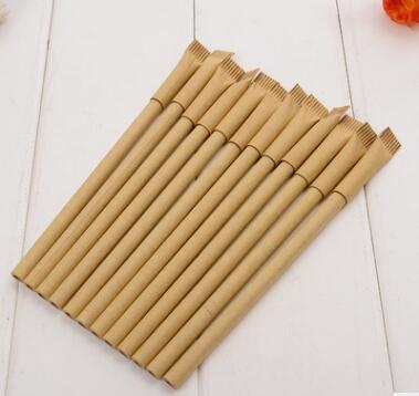 Free Shipping Wholesale Supply 15.7cm 0.5mm 144pcs/lot Ballpoint Pen In The Shape Of A Beige Kraft Rolls Of Toothpaste BP280