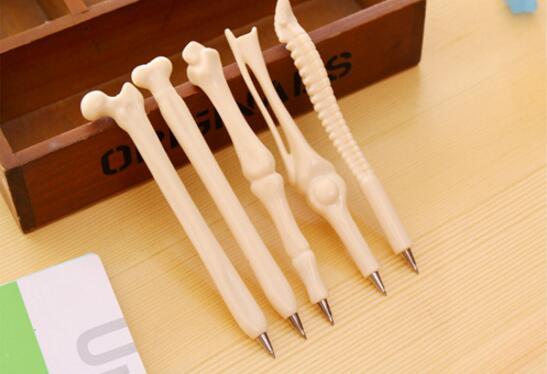 Promotion Style Free Shipping Wholesale Factory Directly Selling 15cm Realistic Bone Shape 0.5mm 180pcs/lot Ballpoint Pen BP255