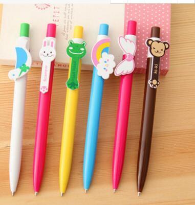 Wholesale Price Free Shipping Promotion Style Cartoon Ballpoint Pen Animal Wings 13.5cm 240pcs/lot Rainbow Pen 6 Styles BP241