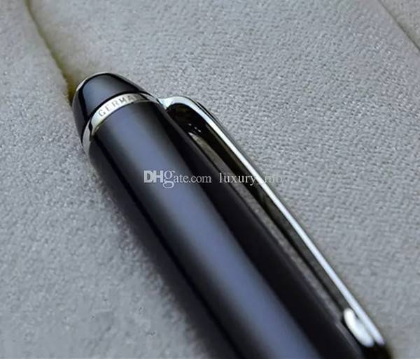 Top Grade  quality MB-163 Meister Black resin Ballpoint/Rollerball pen classique stationary supplies luxury high quality pen for gifts