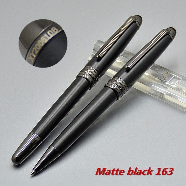 Promotion - High quality Msk-163 Matte Black Ballpoint pen Rollerball pen stationery school office supply with Monte Serial Number XY2006108