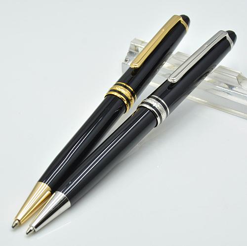 High Quality Meisterstok 163 black resin ballpoint pen school office stationery luxury monte Writing refill pens for business Gift