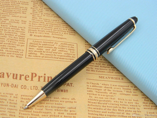 New 163 golden black Luxury Lacquerred golden Clip Ballpoint Pen