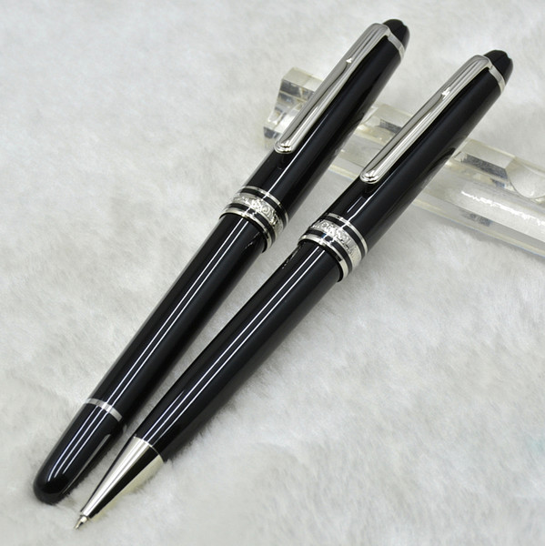 Hot sale Luxury Meisterstcek 163 Black Resin Roller ball pen Ballpoint pen Fountain pens School office supplies with MB Brands Serial Number