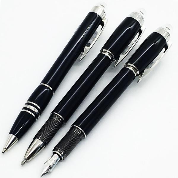 1 pcs Classique black Luxury ballpoint pen 14k 4810 mb fountain pen emblem in transparent cap rollerball pen with serial numer