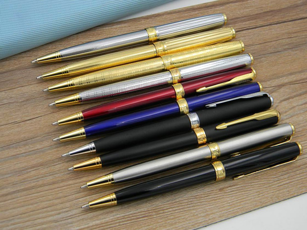 1pc office Sonnet Series office Writing Supplies gift golden write Fluency stainless steel Matte Black feather arrow Ballpoint Pens