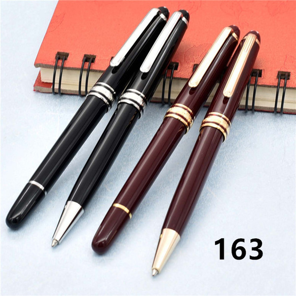 Luxury brand 163 resin pen Masterpiece Burgundy Rollerball pen and ballpoint pen / Fountain Pens with number gift