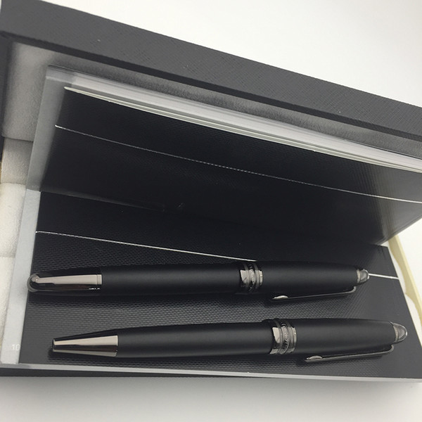 Top Grade Black Clip Matte Monte Pen Set #163 Ballpoint Rollerball Fountain pens stationery school office with Monte brands Series Numbe