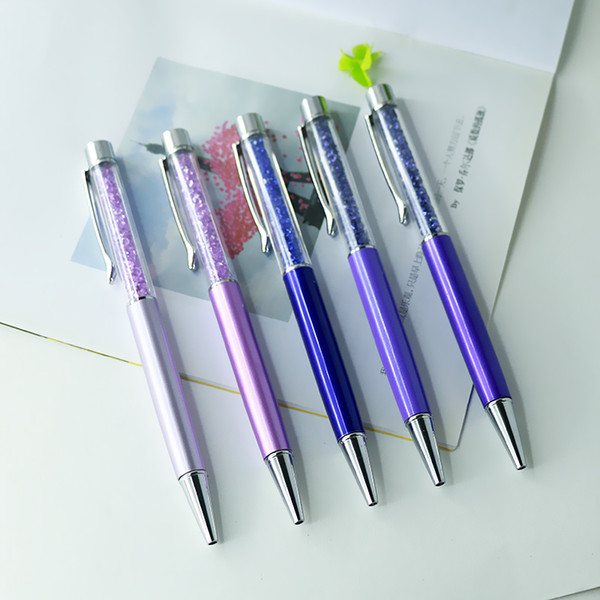 Flat Top Crystal Ballpoint Pen