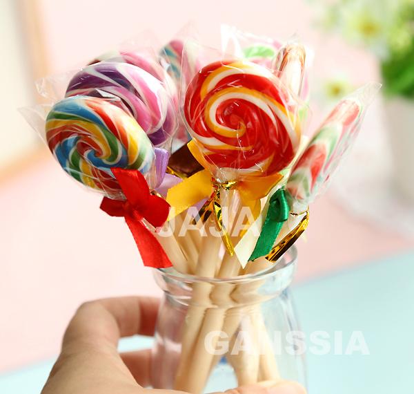 (3pcs/lot) Cute candy style lollipop ballpoint pen Kawaii ballpoint pens for school Stationery Office supplies (dd-1015)