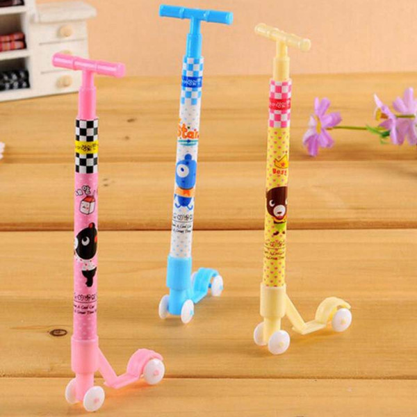 20pcs/Lot Ballpoint Pens Cute Scooter Shape Ball Point Students Pen Stationery Kid Gift Toy School Supplies Fashion Kid Gifts Free Shipping