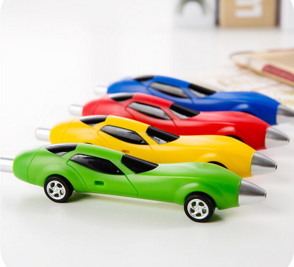 New Stationery Cute Plastic Car Shape Pens Creative Ball Point Pen School Stationery pen for children