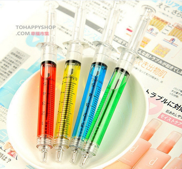 Injection Ballpen Immitation Doctor Nurse Neele Ballpoint Pen Syringe Needle Ballpoint Pens Office School Funny Stationery Kids Toys YW3336