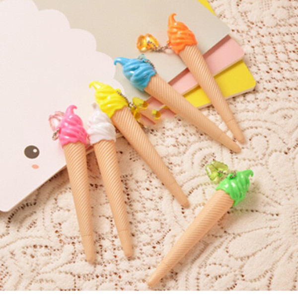 Ice Cream kawai Pen Kawaii Gel Pen Caneta Material Escolar Stationery Office School Supplies Kids Gift Random Color Pens paint brush