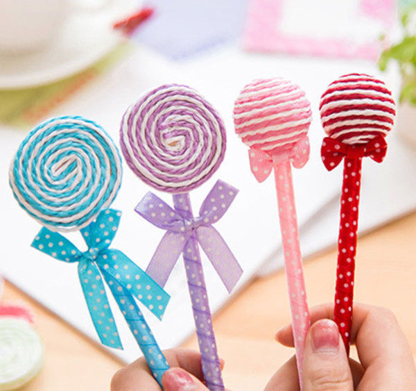 New Arrival Ballpoint Pen 18cm Lollipop Shaped Pen Gift For Kids Student Stationery Supplier China Wholsaler