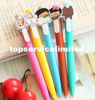 2016 NEW Five lovely doll Creative ball-point pen Cartoon ball-point pen Children's Gifts