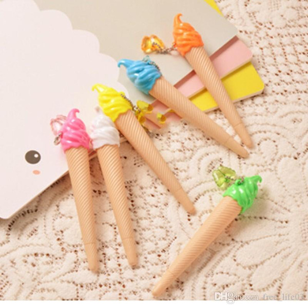 Ice Cream kawai Pen Kawaii Gel Pen Caneta Material Escolar Stationery Office School Supplies Kids Gift Random Color Pens paint brush