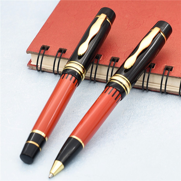 Luxury writer edition signature Black and red resin Roller ball pen with stationery school office supplies writing smooth brand pen gifts