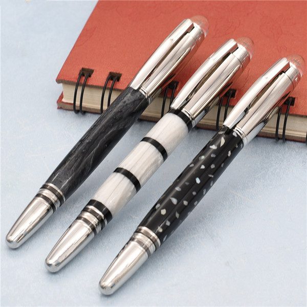 Luxury Star series white marble design brand Roller ball pen with top quality school office supplies writing smooth gift pens