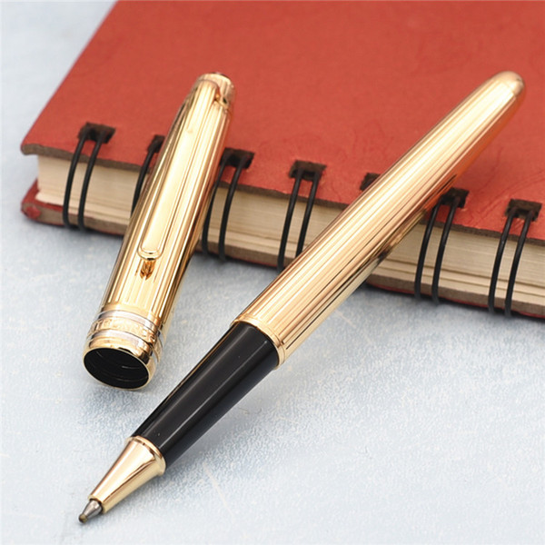 Top Grade luxury pen Golden lines metal Ballpoint pens / Rollerball pen stationary ag925 gift pens