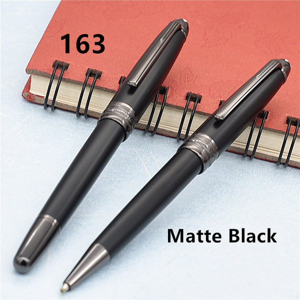 Luxury MT 163 pen Matte Black Classique roller ball pen / ballpoint and fountain pens option brand pens for writing gift