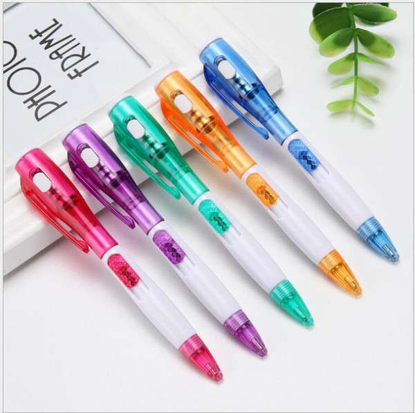 Factory direct sales, creative stationery, new fancy, LED flashlight, multi-function ball point pen.