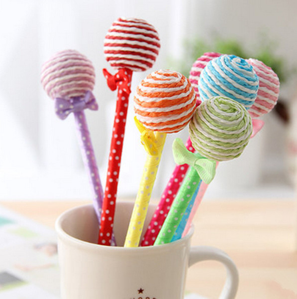 Christmas gifts factory direct Korean creative children stationery, cute lollipop, ball point pen, student gifts