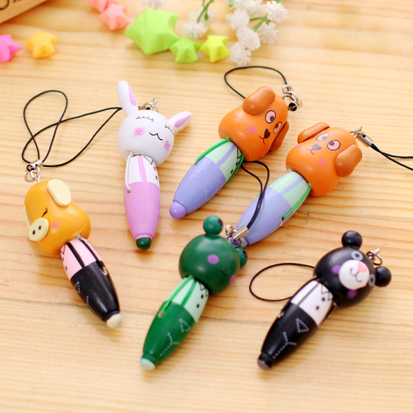 Creative cartoon wooden pen gift prize pupils children kindergarten gift wholesale advertisement pen