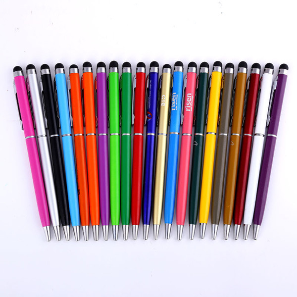 Special wholesale metal advertising capacitor manufacturer can print logo touch metal ball pen